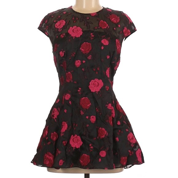 Lela Rose Short Sleeve Peplum Blouse - Picture 1 of 2